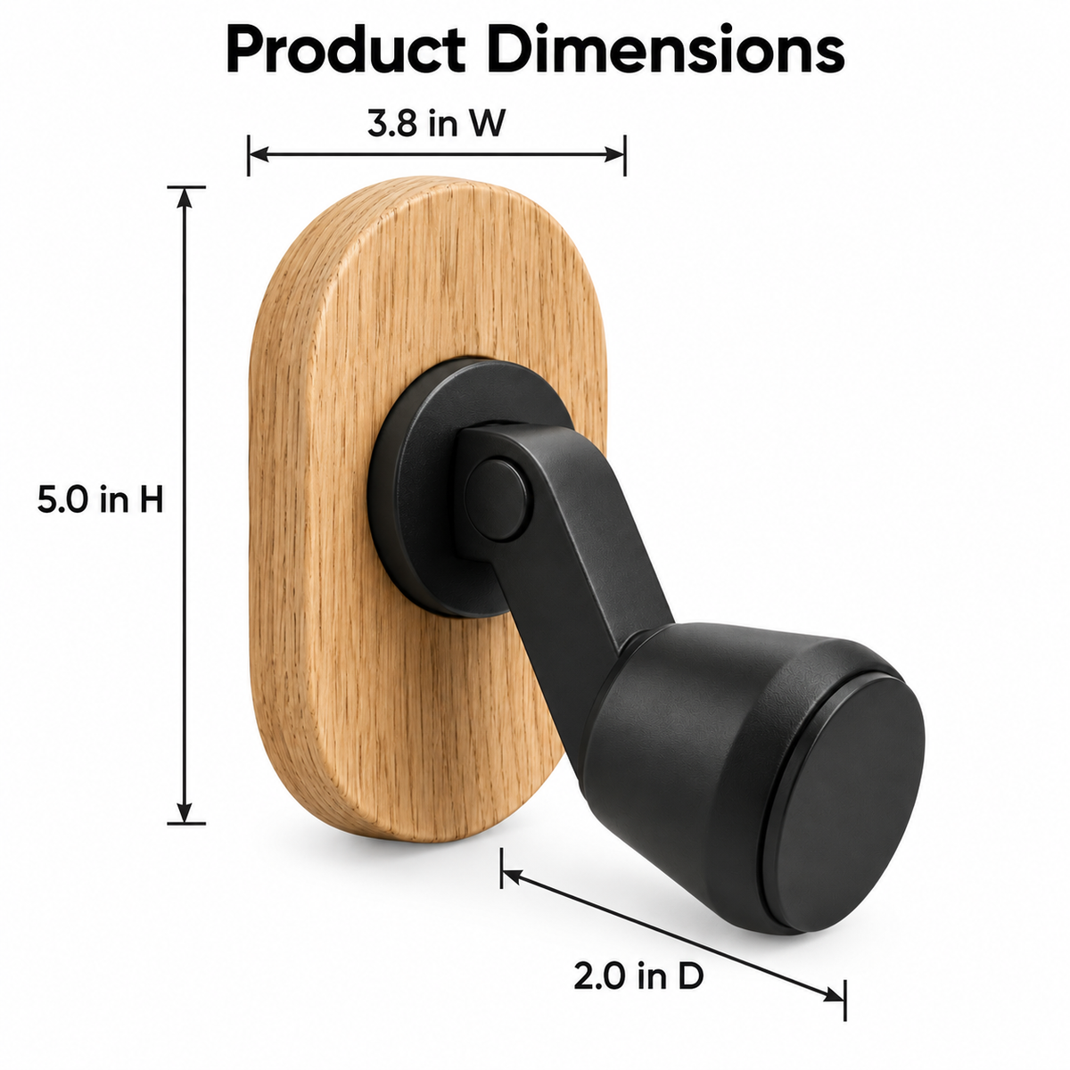 Oak Magnetic Door Holder