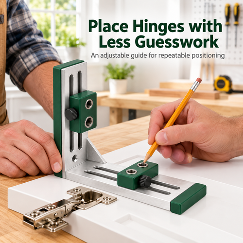 Adjustable Hinge Positioning Template