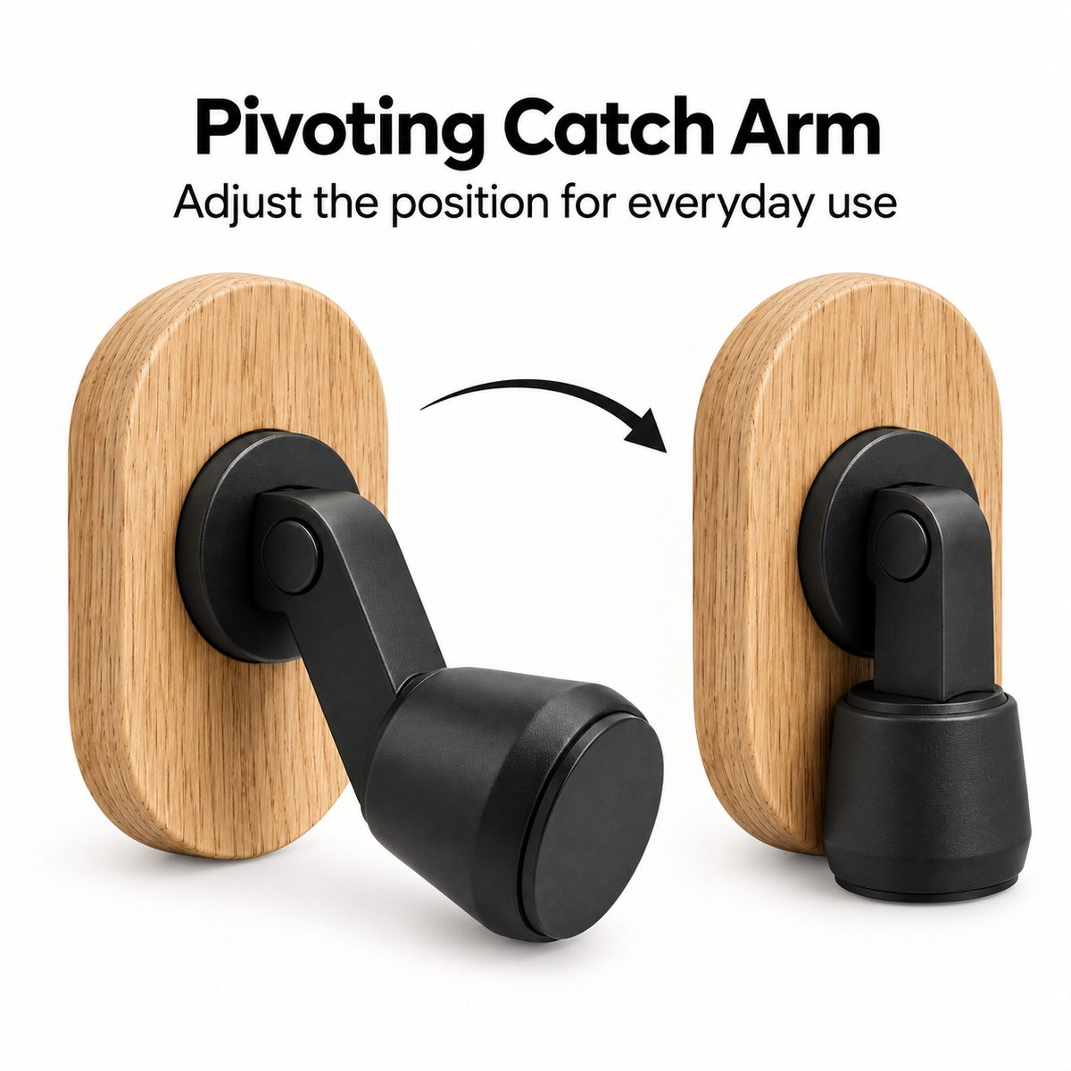 Oak Magnetic Door Holder