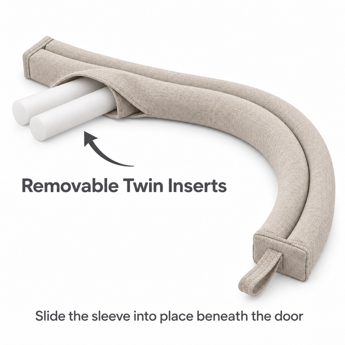 Dual Roll Fabric Draft Stopper