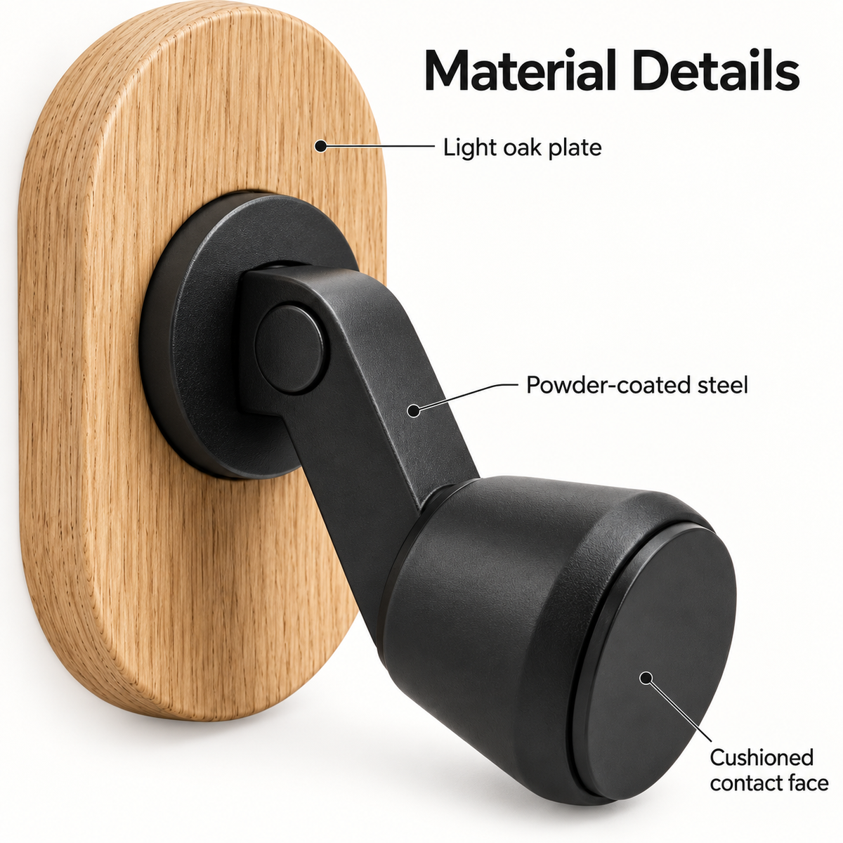 Oak Magnetic Door Holder