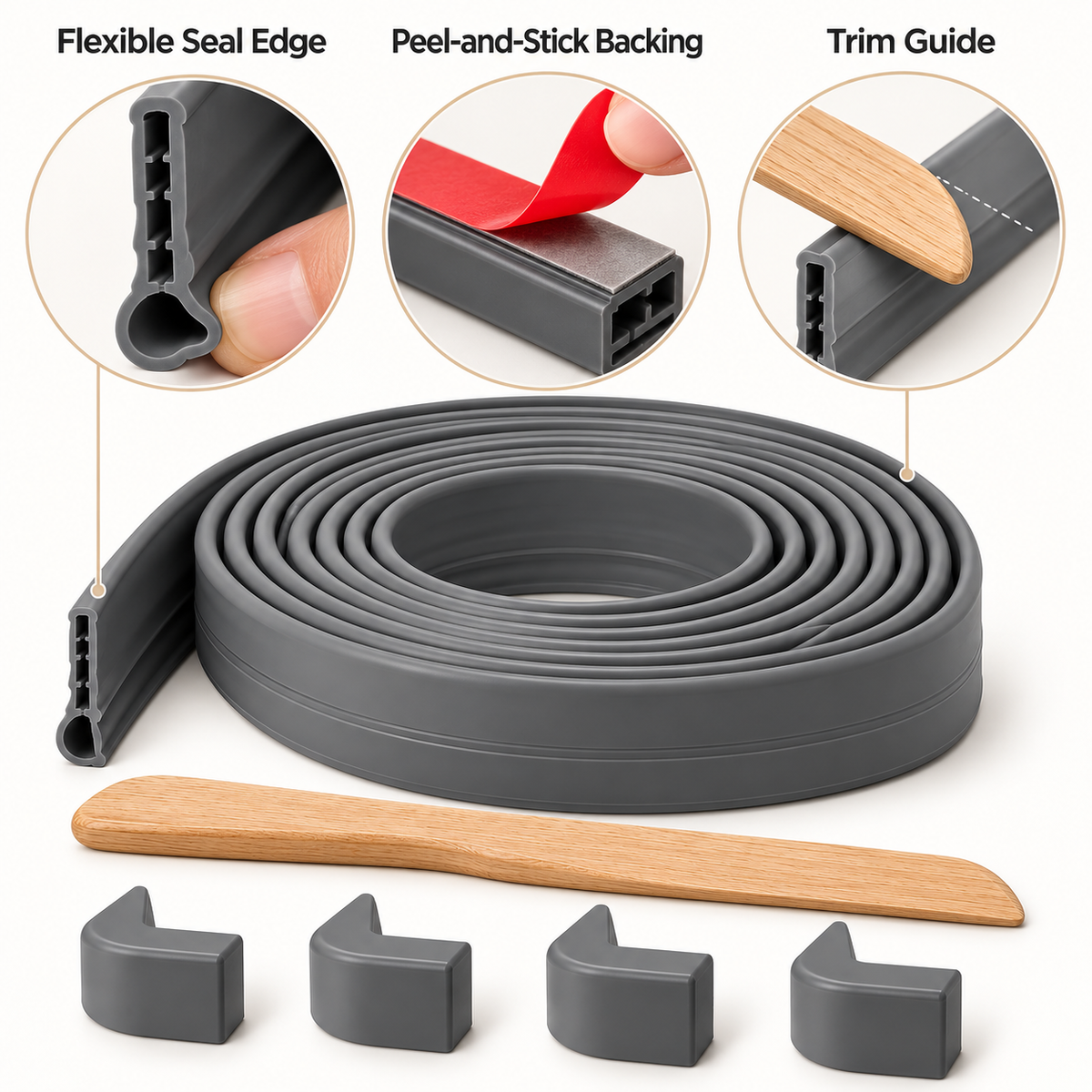 Door Bottom Sealing Strip Kit